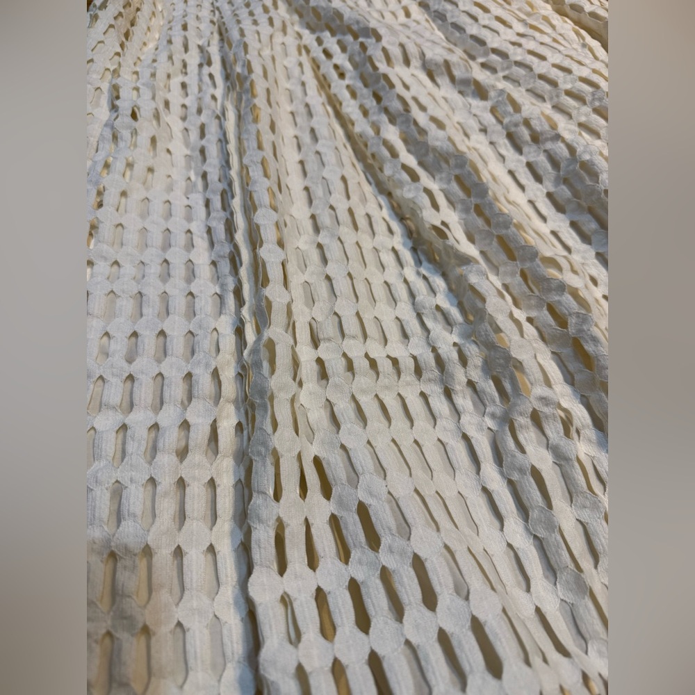 🤍 Banana Republic Open Weave Midi Skirt – Ivory / Off-White (Size 2) – NWT 🤍 - Picture 2 of 7